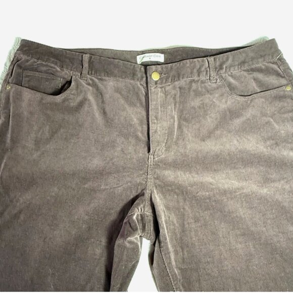 Coldwater Creek Chocolate Brown Corduroy Bootcut Pants Women’s Size 20 - Picture 4 of 8